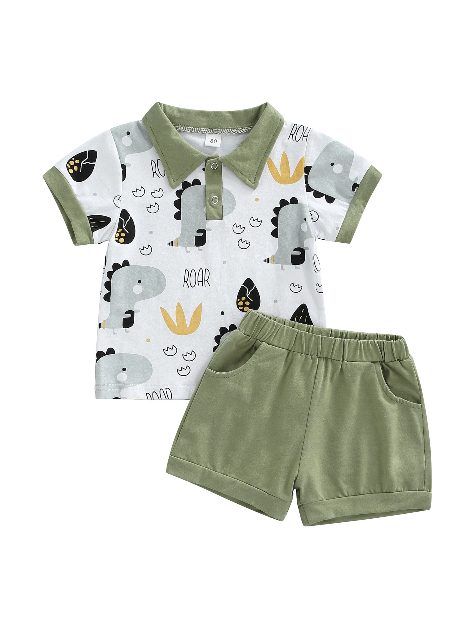 TAIAOJING Baby Boy Clothes Outfits Tops+Pants Dinosaur T-shirt Toddler ...