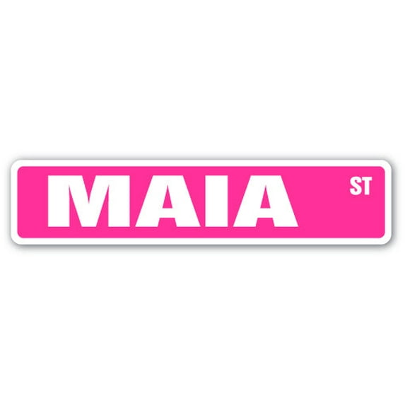 MAIA Street Sign Childrens Name Room Sign | Indoor/Outdoor | 30" Wide