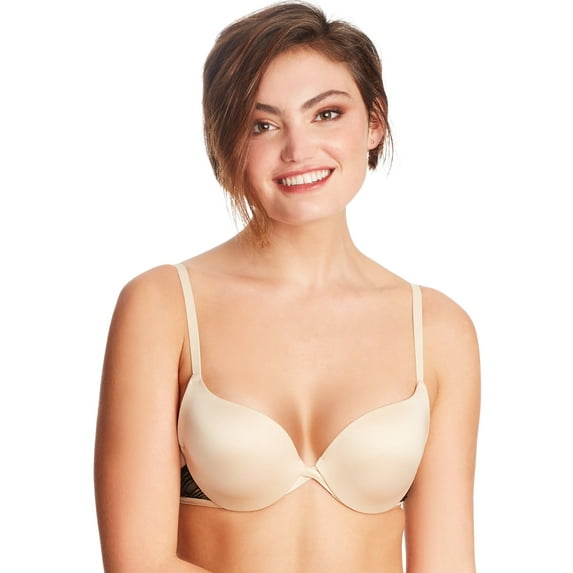 MAIDENFORM Intimates Beige Smoothing Side Wings Targeted Shape And Support Underwire Bra 34C
