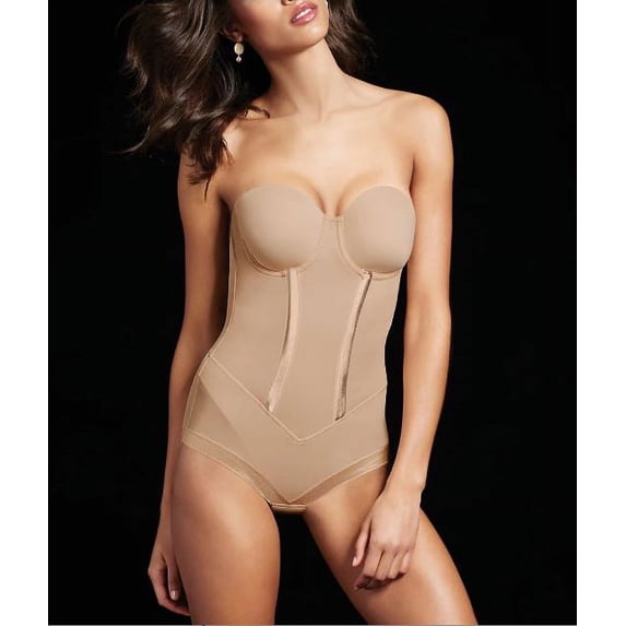MAIDENFORM LATTE LIFT FLEXEES EASY-UP FIRM CONTROL BODYSUIT, SIZE US 38DD, NWOT