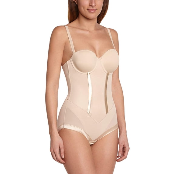 MAIDENFORM Latte Lift Strapless Firm Control Bodybriefer, US 40D, UK 40D, NWOT