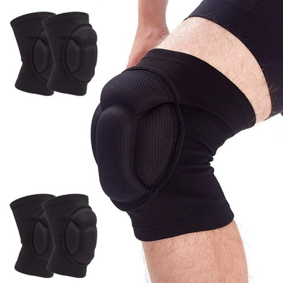 NAISHIER 2 Pairs Protective Knee Pads, Thick Sponge Anti-slip, Collision Avoidance Knee Sleeve, Soft Breathable
