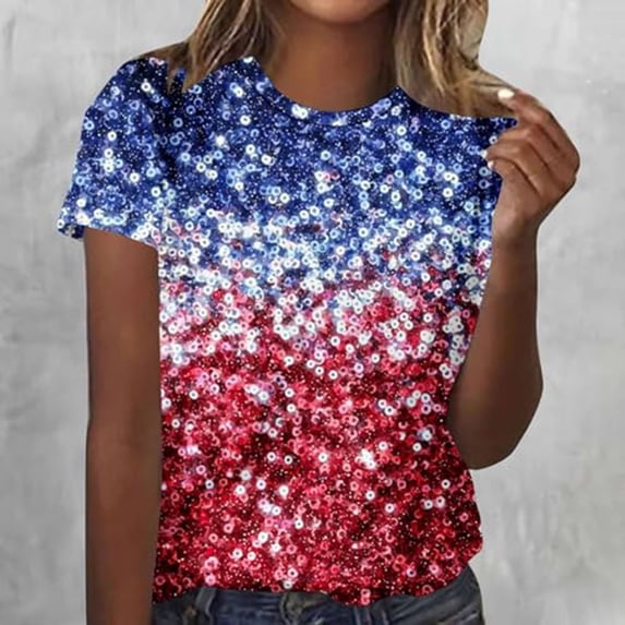MAIHAN 250 Years America Shirt American Flag Shirts 250 Years Independence Tee Short Sleeve Spring Summer Tops Plus Size T Shirts for Women