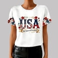 thumbnail image 1 of MAIHAN 250th Anniversary Usa Shirt American Flag Shirts Plus Size American Flag Shirts Summer T Shirt Independence Day Tops, 1 of 3