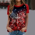 thumbnail image 1 of MAIHAN 250th Anniversary Usa Women 4th Of July Shirt 4th Of July Crew Neck T-Shirts Shirt Crew Neck Short Sleeve Summer T-Shirt Patriotic Freedom Semiquincentennial Shirt for 250th Year, 1 of 3