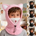 thumbnail image 1 of MAIHAN 3 in 1 Hat Boys Girls Winter Warm Windproof Balaclava Hat Ski Riding Face Mask Neck Warmer Face Windproof Ear Winter Hats for Kids,BK1, 1 of 5