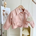 thumbnail image 1 of MAIHAN-Girls Leather Jacket - Autumn & Winter Fleece - Lined Fashion Top,Girls Leather Moto Jacket - Soft Faux Leather Cropped with Notched Collar Coat for Toddler to Kids(Pink,3-4 Years), 1 of 6