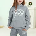 thumbnail image 1 of MAIHAN-Girls Winter Hoodie & Joggers Set 2-13 Years, Winter Hoodie and Pants 2-Piece Outfit, Cozy Warm Lined Sweatsuit for Boys and Girls(Grey12,10-11Years), 1 of 4