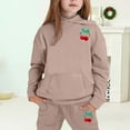 thumbnail image 1 of MAIHAN-Girls Winter Hoodie & Joggers Set 2-13 Years, Winter Hoodie and Pants 2-Piece Outfit, Cozy Warm Lined Sweatsuit for Boys and Girls(Khaki2,4-5Years), 1 of 4