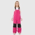 thumbnail image 1 of MAIHAN-Kids Insulated Snow Bib Pants - Waterproof Windproof Ski Overalls for Girls and Boys, Thermal Snow Pants for Skiing, Snowboarding & Outdoor Winter Play kids snow pants(Red,3-4Years), 1 of 8