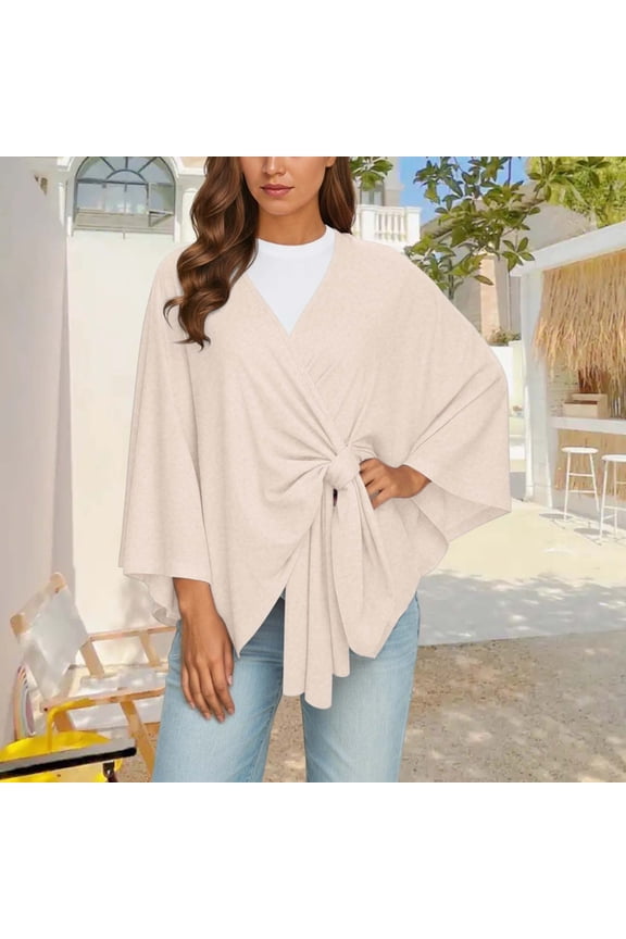 Shawl Wraps for Women,Soft Open Front Poncho Sweater,Lightweight Knit Shawl Cardigan,Loose Fit Travel Wrap,Casual Elegant Cover Up(Light Yellow)