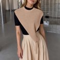 thumbnail image 1 of MAIHAN Shawl Wraps for Women,Solid Color Triangle Shawl,Lightweight Knit Shoulder Cape,Small Casual Wrap Top for Dresses and Shirts,Thin Outerwear(Khaki), 1 of 4