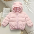 thumbnail image 1 of MAIHAN-Toddler Winter Coats Lightweight Puffer Jacket for Baby Infant kids(Pink3,5-6Years), 1 of 4