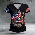 thumbnail image 1 of MAIHAN Usa 250th Anniversary T-Shirt Women American Flag Print Plus Size American Flag Shirts Short Sleeve Spring Summer Tops Casual Short Sleeve Tee Tops, 1 of 4