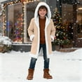 thumbnail image 1 of MAIHAN-Winter Festival Cardigan for Boys and Girls 2-13 Years, Christmas Holiday Sweater with Soft, Cozy Open Front Jacket for Cold Weather(Beige,3-4Years), 1 of 8