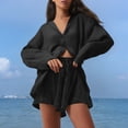thumbnail image 1 of MAIHAN Women Summer Outfits Summer Beach Vacation Clothes Short Sleeve Sets Shorts Set 2 Piece Outfit Dressy Casual Outfits for Women, 1 of 4