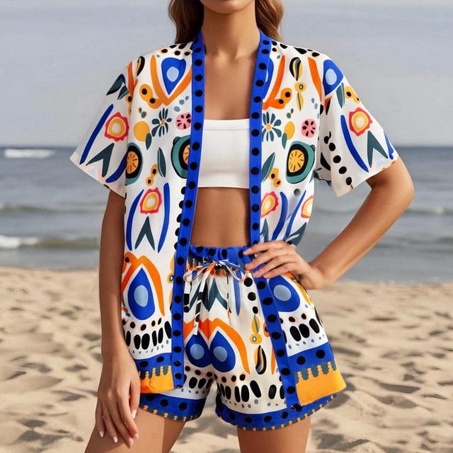 MAIHAN Women Summer Outfits Summer Outfits for Women 2026 Short Sleeve ...