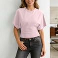 thumbnail image 1 of MAIHAN Womens Short Sleeve Shirts Half Sleeve Summer Tees Soft Basic Tees Summer T Shirt Lightweight Sweatshirts for Women, 1 of 4