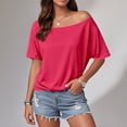 thumbnail image 1 of MAIHAN Womens Short Sleeve Sweatshirt Half Sleeve Summer Tees Crew Neck Basic Tops Basic Workout Clothes Spring Fashion Outfits 2026, 1 of 4