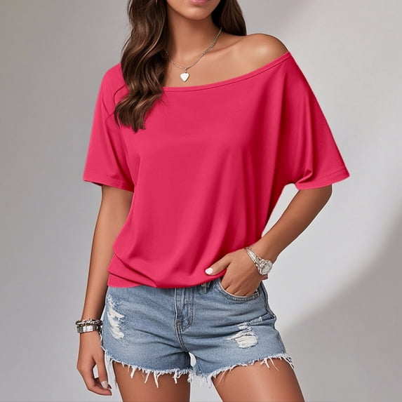 MAIHAN Womens Short Sleeve Sweatshirt Half Sleeve Summer Tees Crew Neck Basic Tops Basic Workout Clothes Spring Fashion Outfits 2026