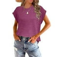 thumbnail image 1 of MAIHAN Womens Short Sleeve T-Shirts Casual Summer Boho Tops Crew Neck Basic Tops Basic Workout Clothes Lightweight Sweatshirts for Women, 1 of 3