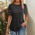 thumbnail image 1 of MAIHAN Womens Short Sleeve T-Shirts Summer Tops 2026 Spring Trendy Casual Soft Basic Tees Short Sleeve Spring Summer Tops Spring Fashion Outfits 2026, 1 of 3