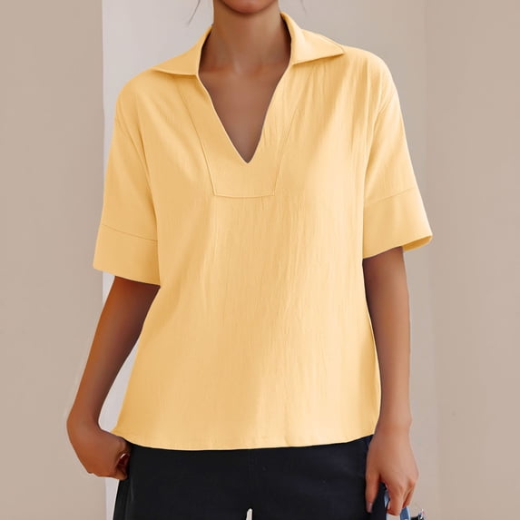 MAIHAN Womens T Shirts Loose Fit Half Sleeve Summer Tees Soft Basic Tees Short Sleeve Spring Summer Tops Lightweight Sweatshirts for Women