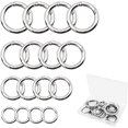 thumbnail image 1 of MAILINI 16PCS Spring O Ring Zinc Alloy Round Carabiner Snap Trigger Buckle Hooks Clip Keychain, 1 of 7