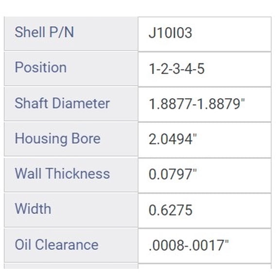 MAIN BRNG HYU KIA 1.6L