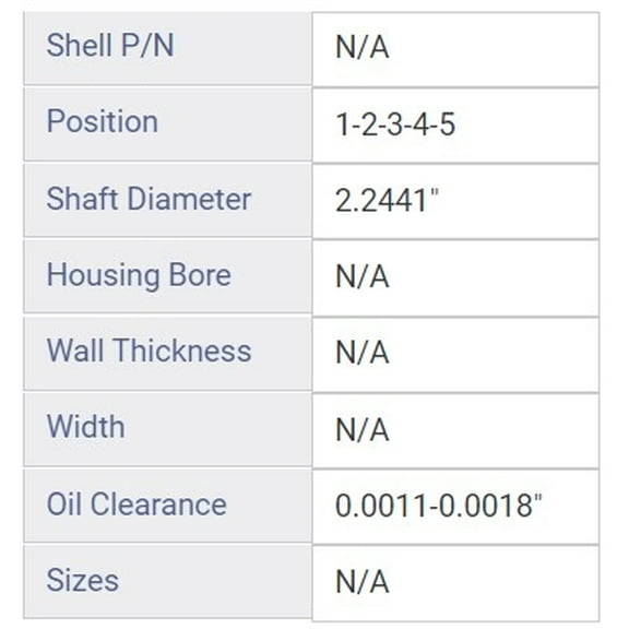 MAIN BRNG HYU KIA 2.0L 19