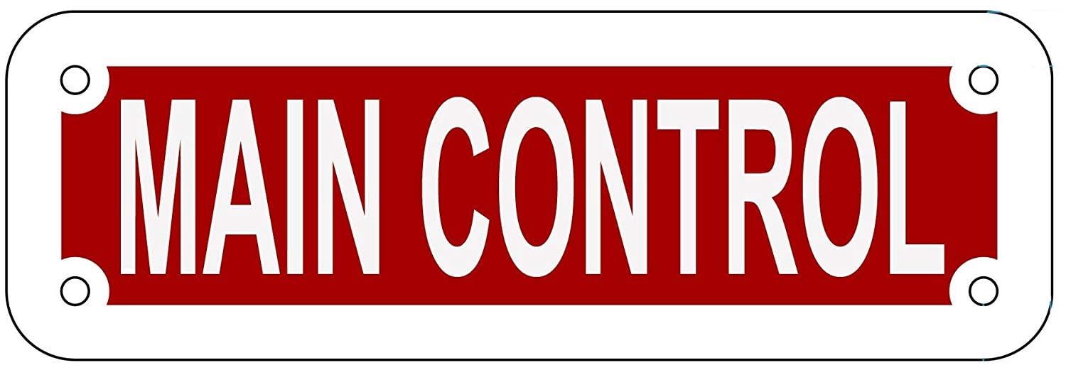 MAIN CONTROL SIGN (RED REFLECTIVE , ALUMINIUM 2X6 ) - Walmart.com