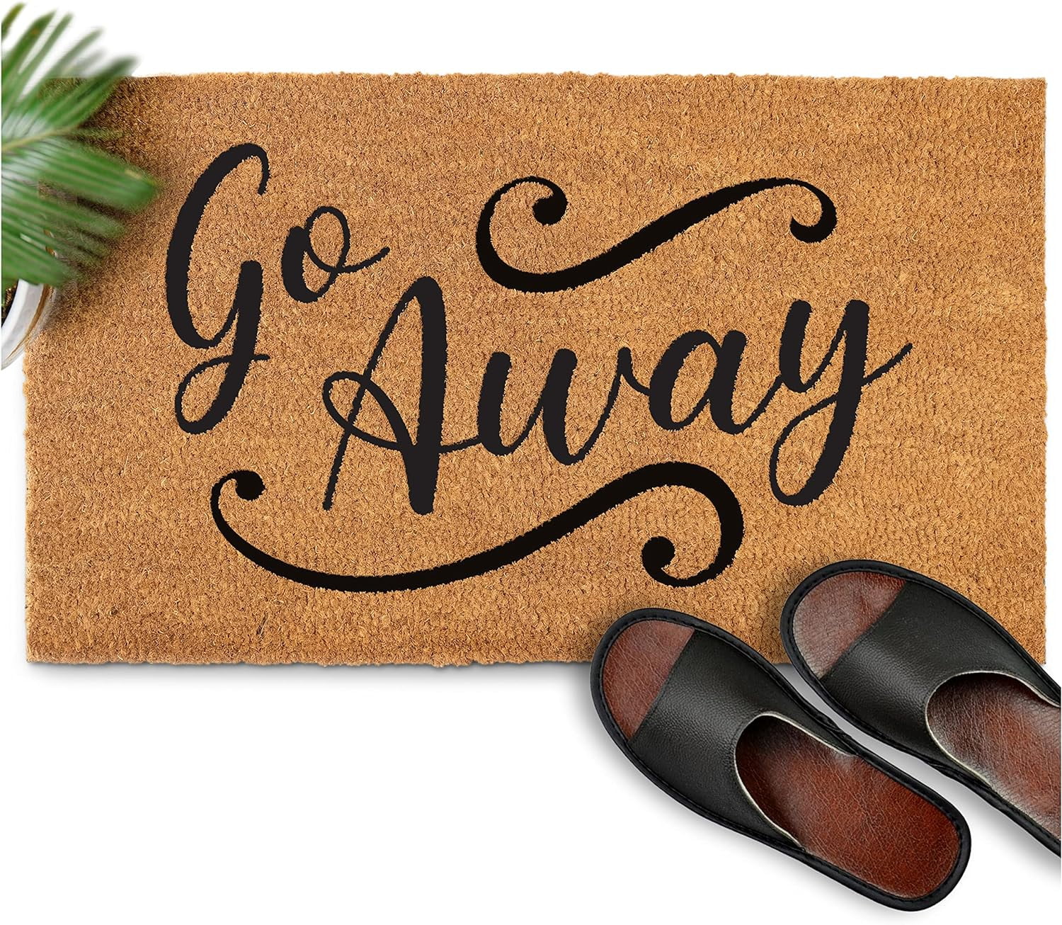 MAINEVENT Go Away Doormat, 24 x 36 Inches Inch, Funny Door Mat Outdoor