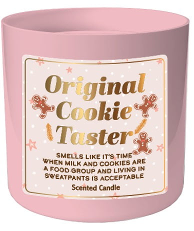 Mainstays Chocolate Chip Vanilla Cookie Scented Candle, Single-Wick, 10 oz