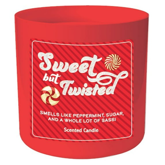 Mainstays 10oz Chocolate Peppermint Bark Scented Single-Wick Candle