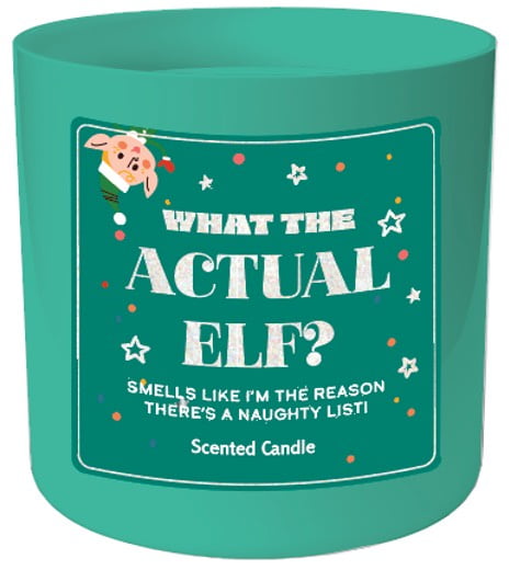 Mainstays Cranberry Mandarin Scented 10 oz Candle - Holiday Sentiment