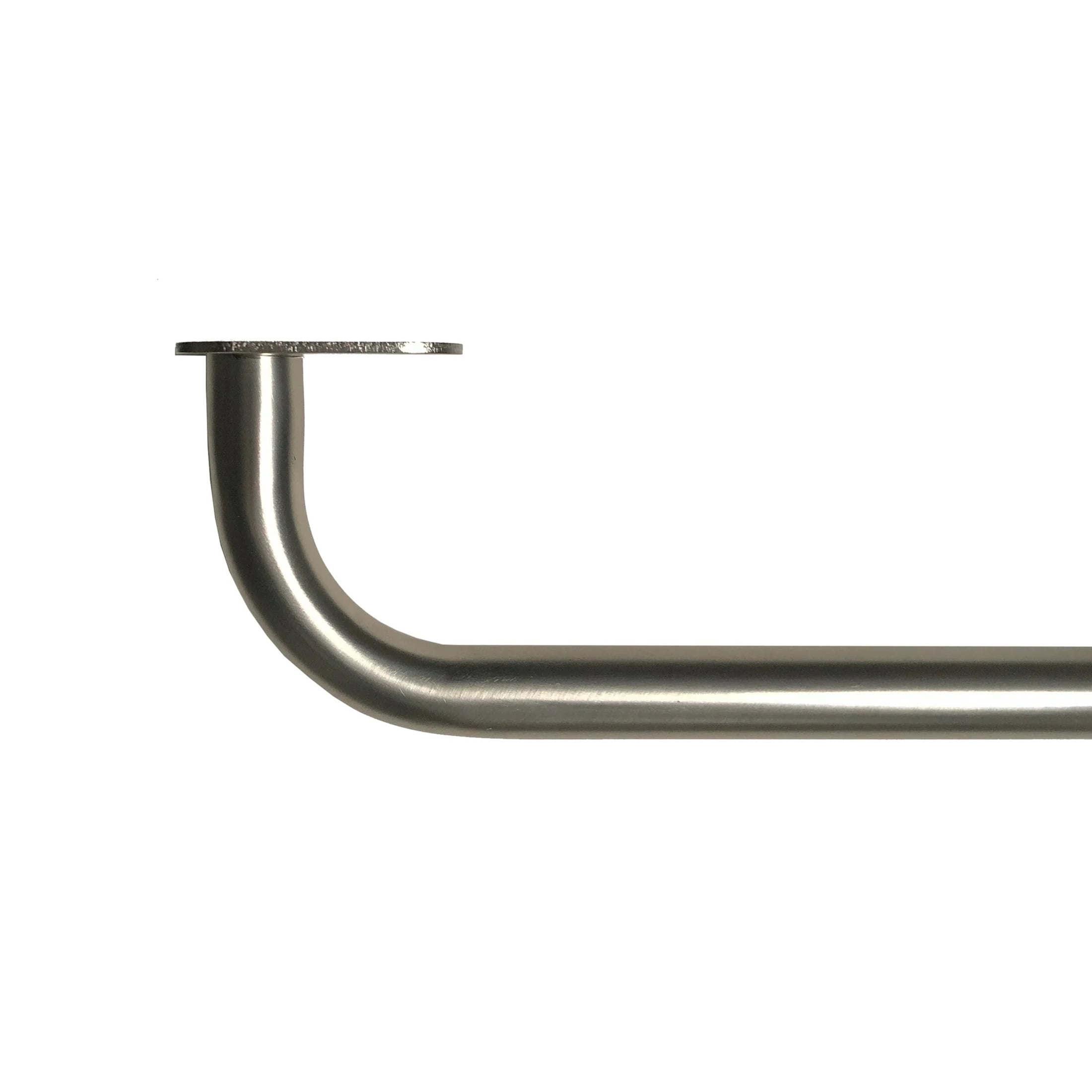 Mainstays 3/4" Brushed Nickel Room Darkening Adjustable Wrap Curtain Rod, 30-84"