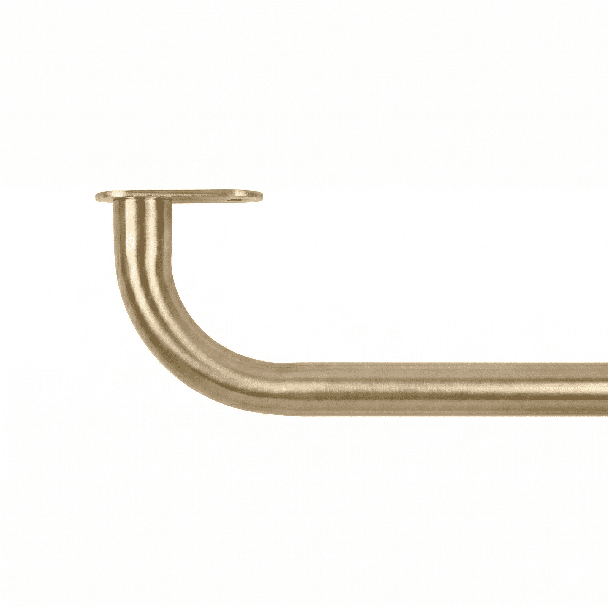 Mainstays 3/4" Brass Room Darkening Adjustable Wrap Curtain Rod, 30-84"