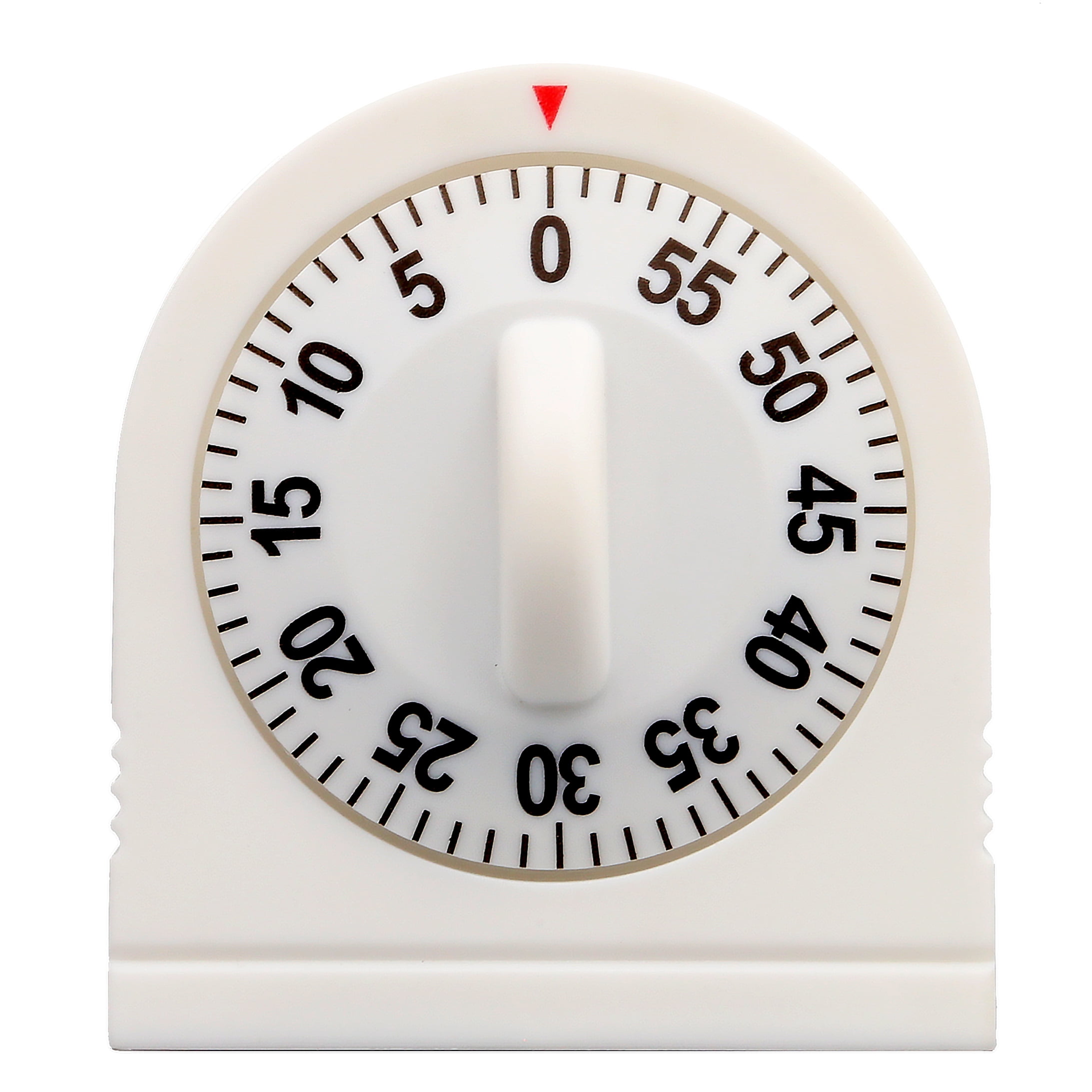 MAINSTAYS ABS Mechanical Timer In White Color With Black Large Numbers  Printing, easy to read display