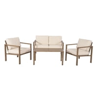 4-Piece Mainstays Fade Resistant Dashwood Patio Conversation Set