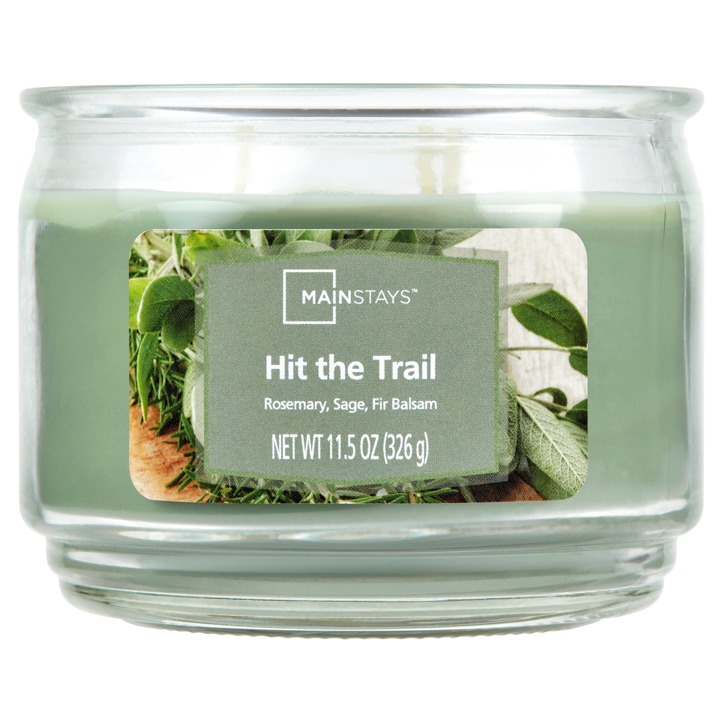 Mainstays Hit the Trail Candle with Three Wicks, 11.5 Oz, Aromatic Scent