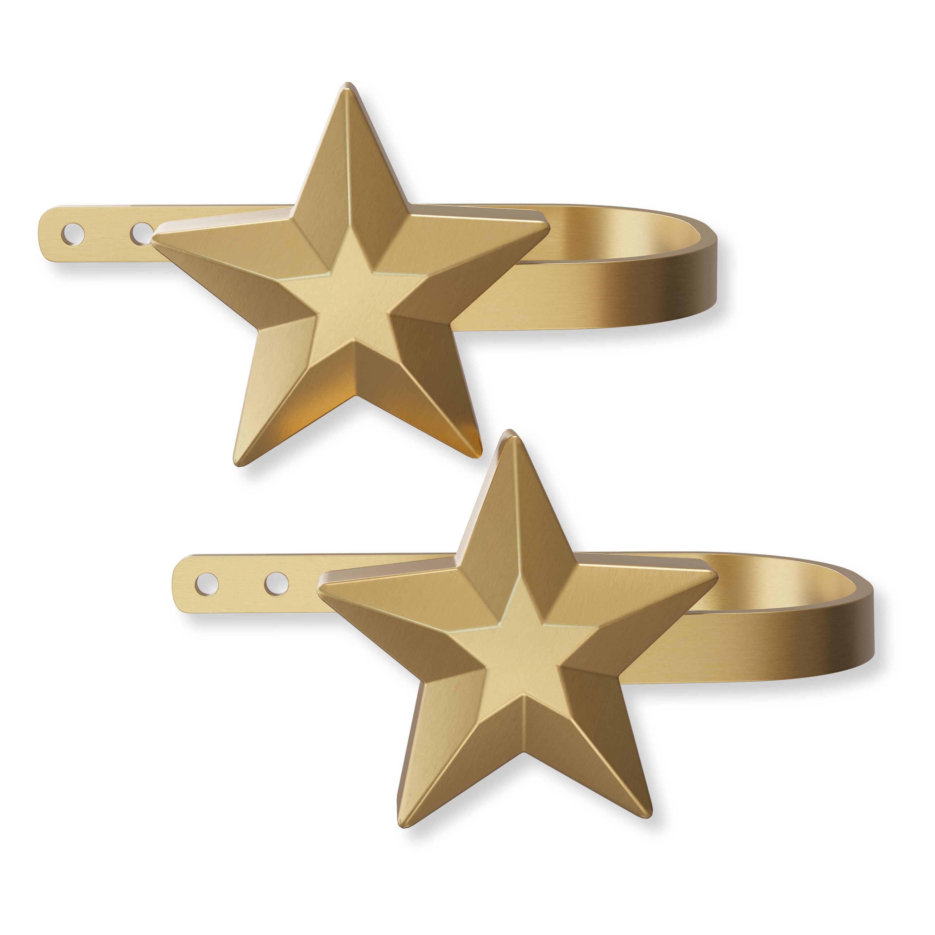 Mainstays Kids Gold Star Curtain Holdbacks, 2 Count