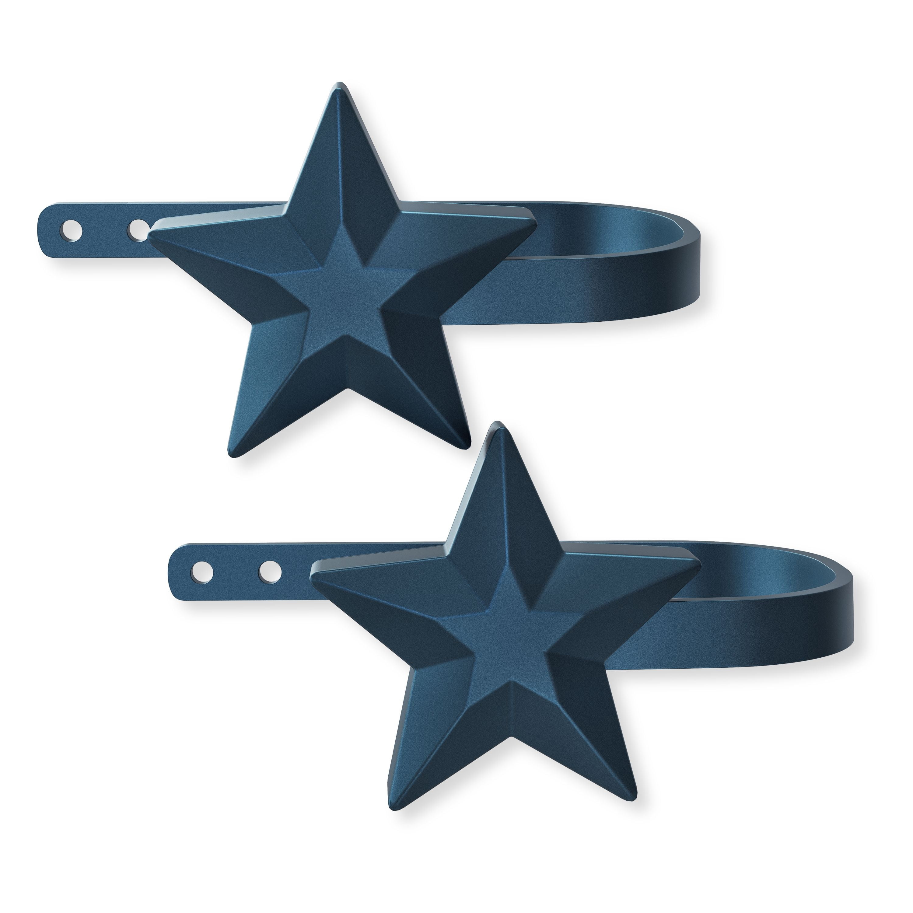 Mainstays Kids Navy Blue Star Curtain Holdbacks, 2 Count