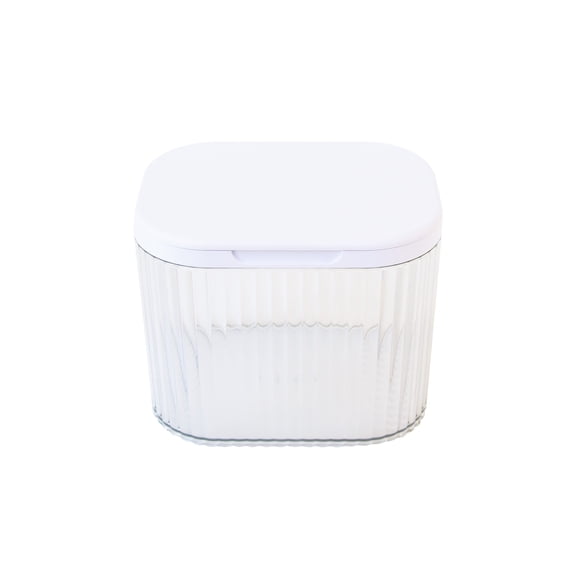 Mainstays Durable Lightweight Plastic Laundry Accessory Bin with Lid