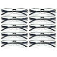 thumbnail image 1 of MAINYU 10 Pack Spring Hinge Reading Glasses Blue Light Blocking Computer Readers for Women Men Rectangular Eyewear Lightweight Magnification Presbyopia Eyeglasses, 1 of 7
