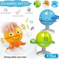 thumbnail image 1 of MAINYU 3 Pack Baby Rattles Set Infant High Chair Toys Suction Cup Interactive Development Baby Tray Toy Newborn Gifts for 6, 9, 12, 18, 24 Months 1 2 Year Olds, Boys Girls Kids, 1 of 7