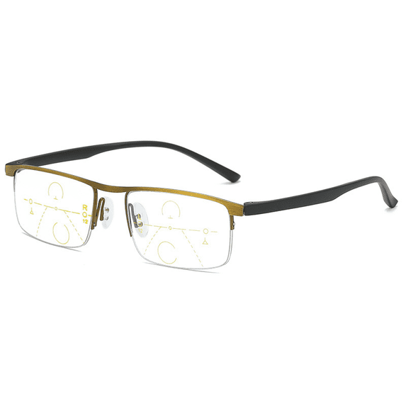 MAINYU Anti-blue Light Reading Glasses Smart Zoom Progressive Multi-Focus Computer Readers for Women Men Rectangular Eyewear Lightweight Magnification Presbyopia Eyeglasses
