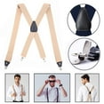 thumbnail image 1 of MAINYU Heavy Duty Clip Suspenders for Men, Men's Adjustable X Back Mens Suspenders Straps with Clips for Work Wedding Party, 1 of 6