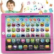 MAINYU Learning Tablet for Kids 2-5, Interactive Educational Electronic Toys, ABC/Words/Numbers/Games/Music, Toddler Learning Pad Toys Christmas Birthday Gifts for Age 3 4 5 Year Old Boys Girls