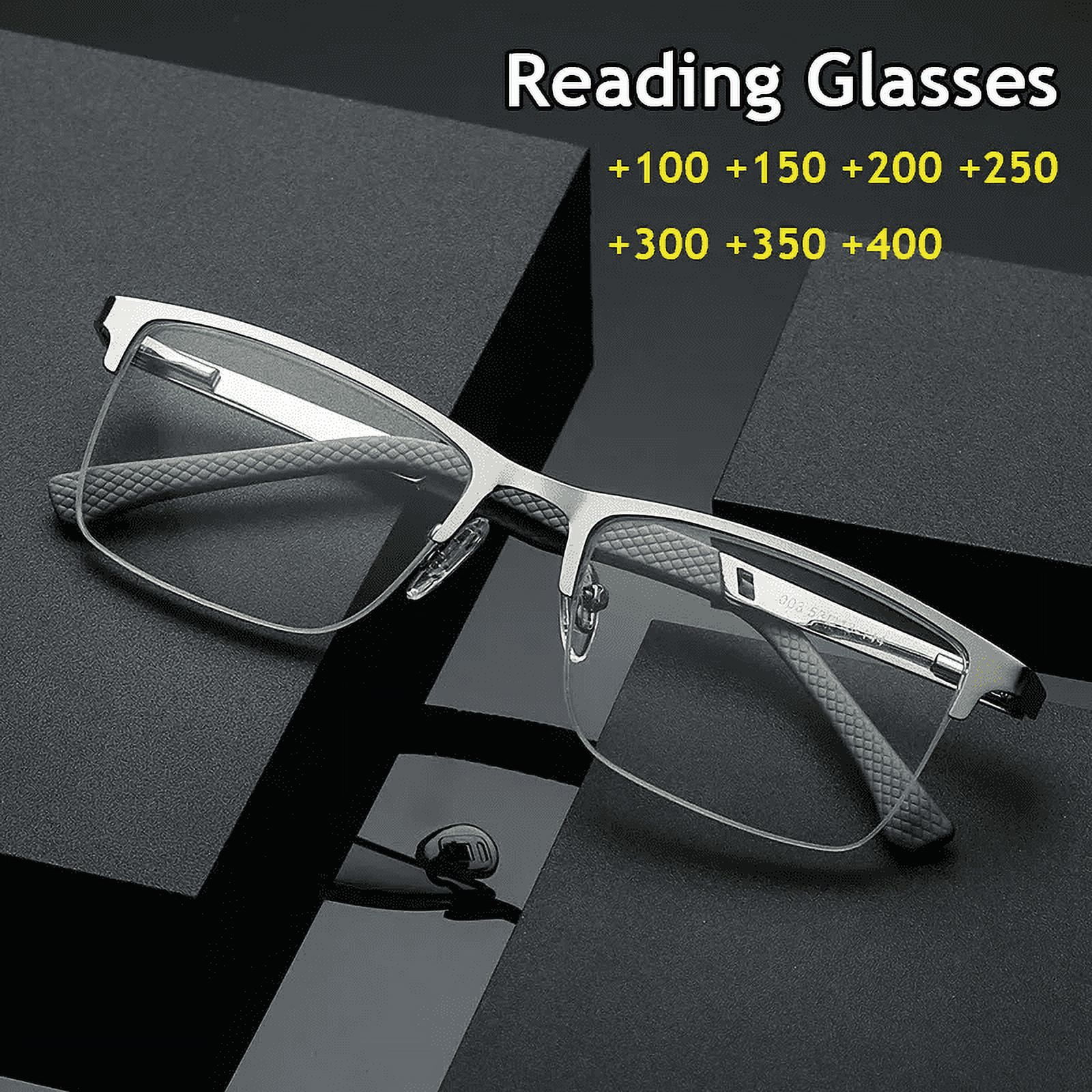MAINYU Mens Designer Reading Glasses Blue Light Blocking, Fashion ...