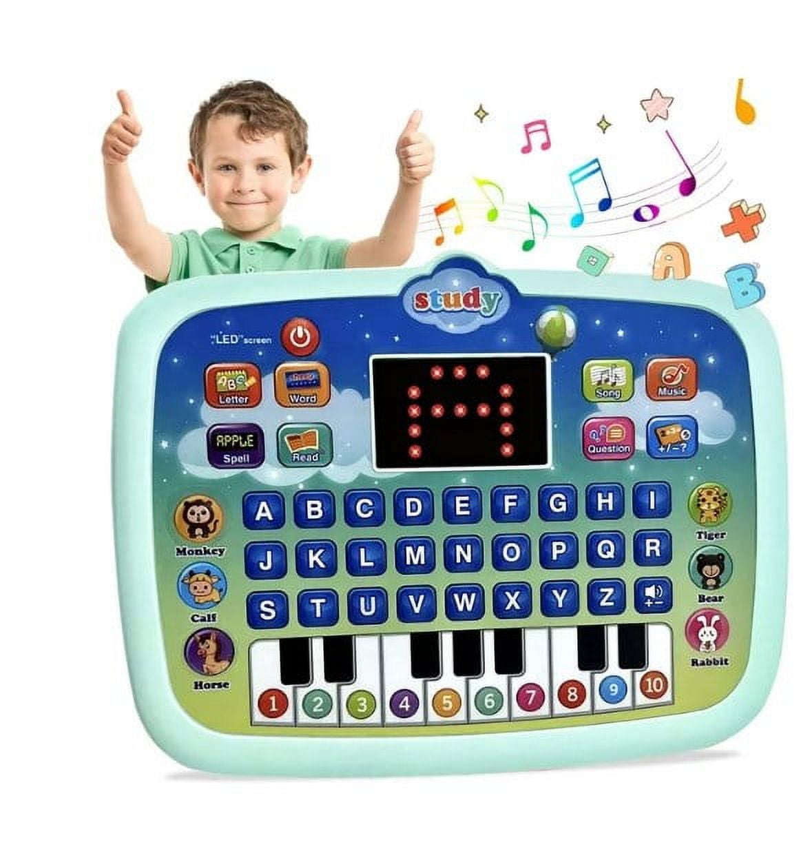 MAINYU Tablet Toy Toddler Learning Pad with LED Screen Teach ...
